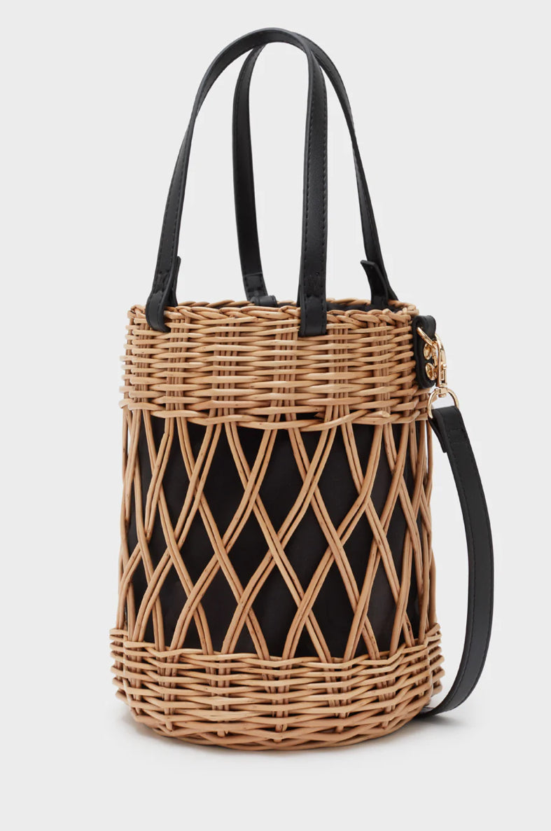 Borsa a secchiello nera