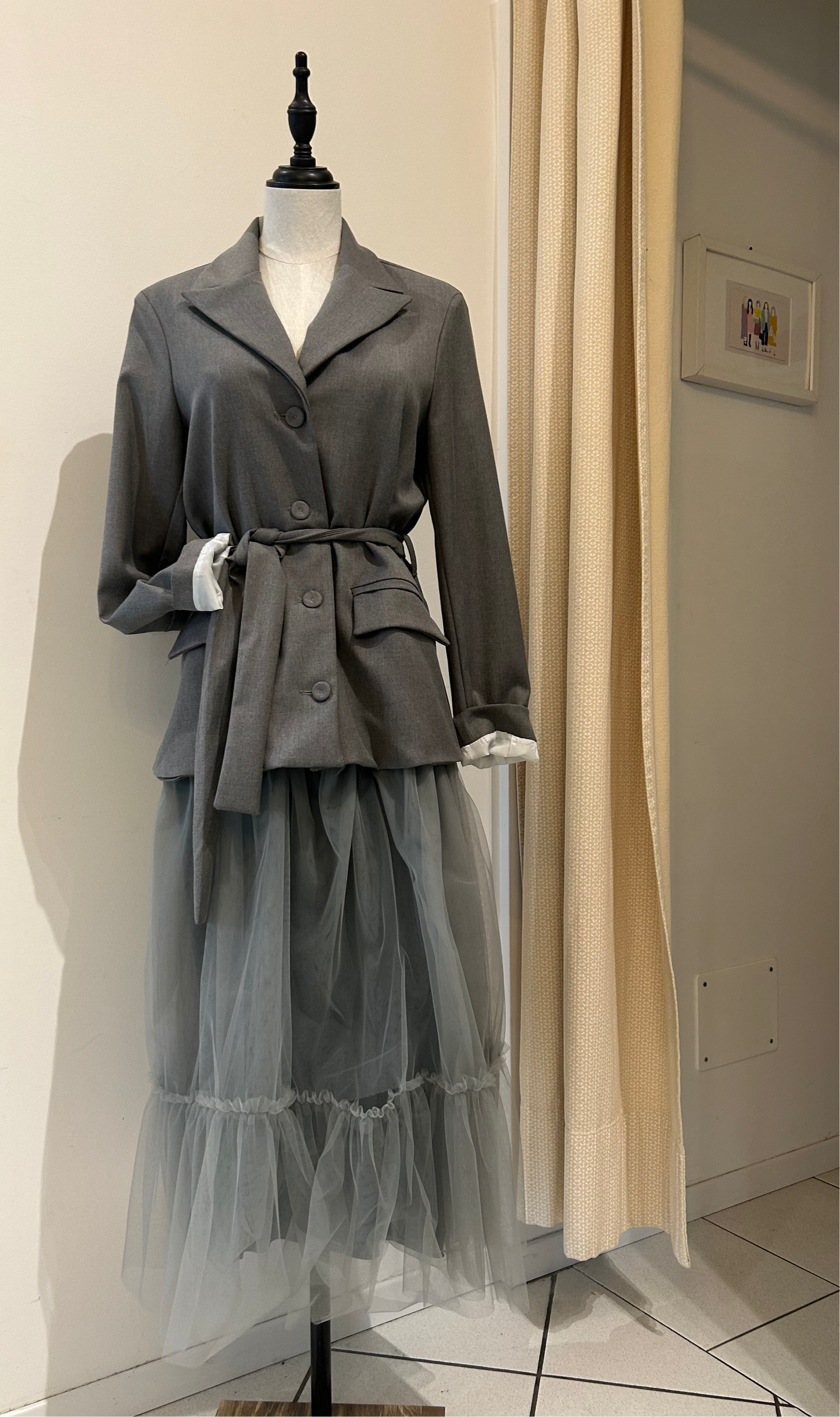 Abito con gonna Tulle