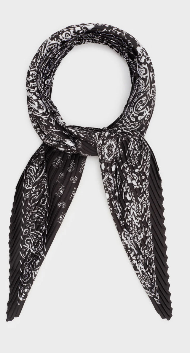 Foulard Plissè Bandana Black