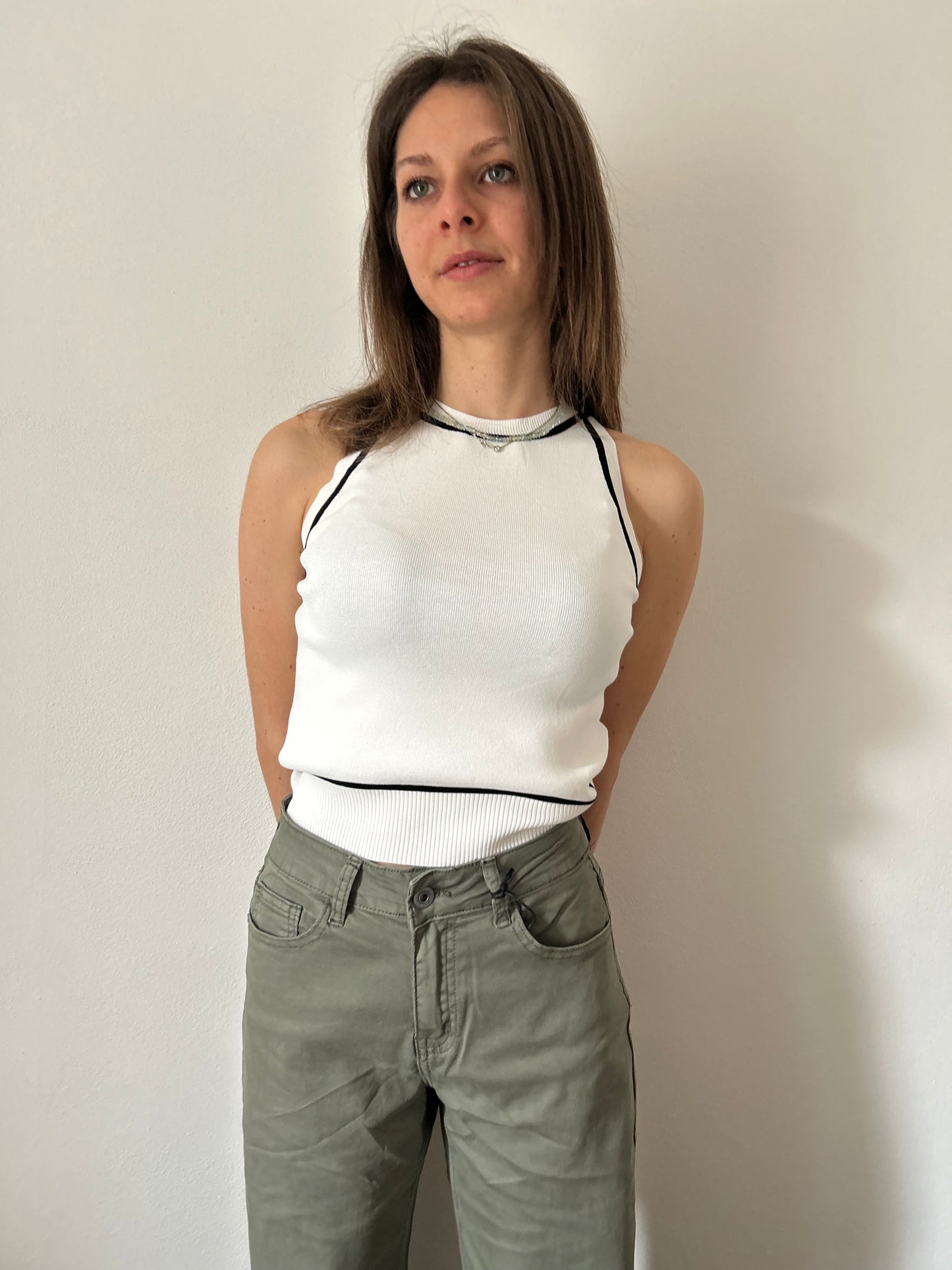 Top scollo all'americana