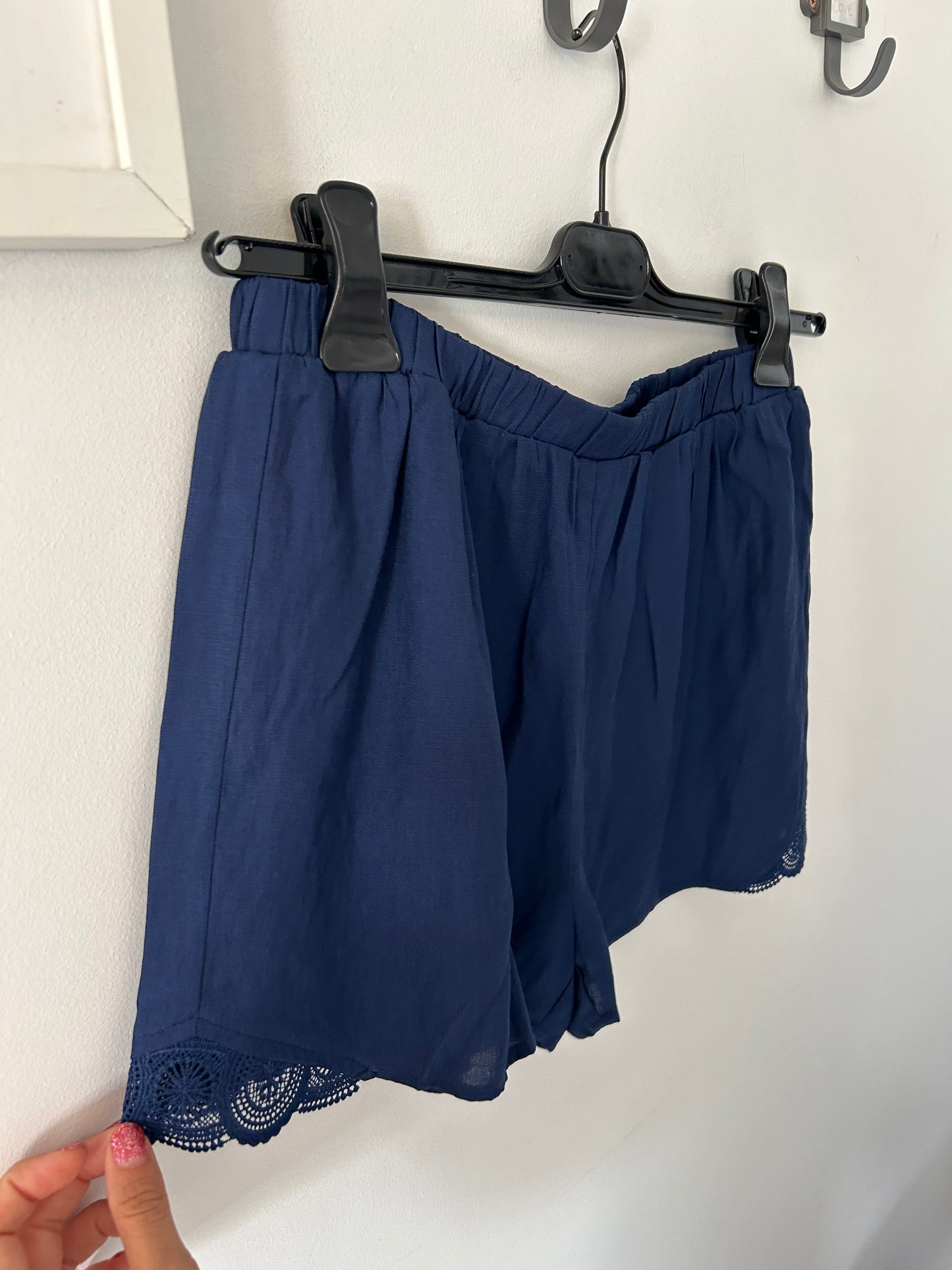 Shorts blu elasticizzati