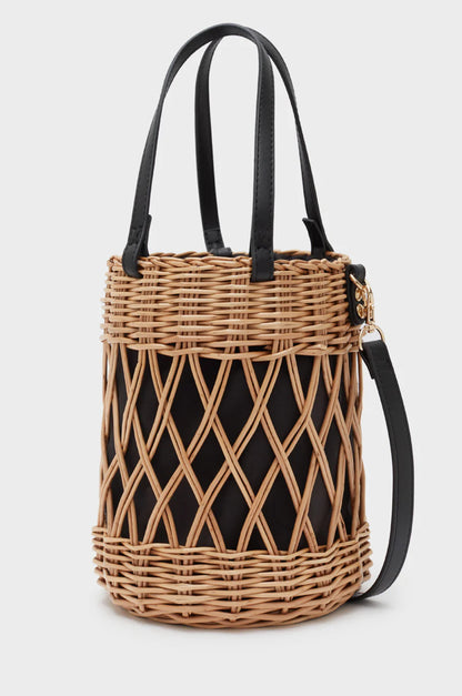 Borsa a secchiello nera