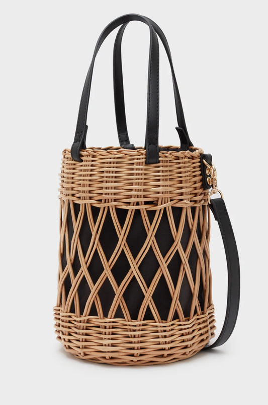 Borsa a secchiello nera