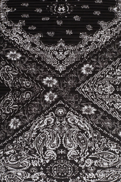 Foulard Plissè Bandana Black