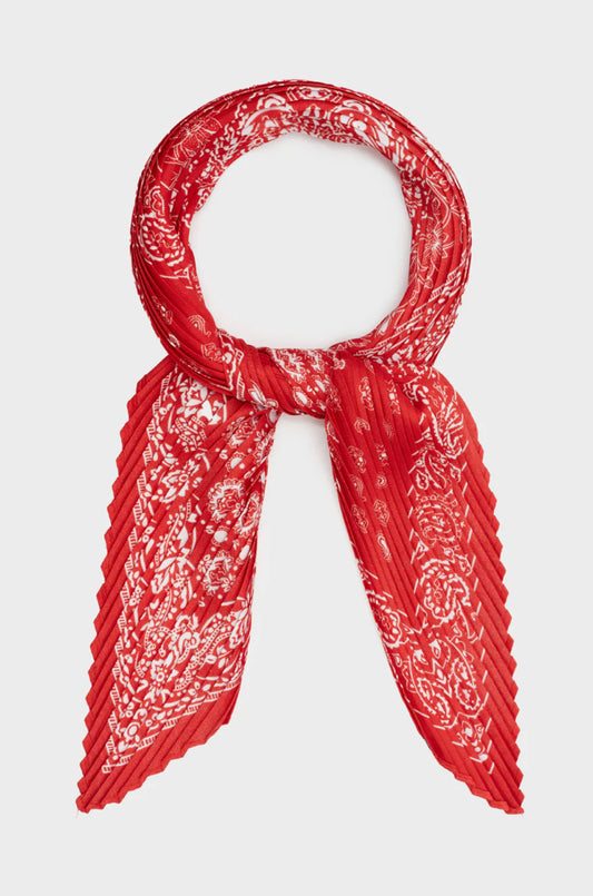Foulard Plissè Bandana Red